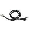 Black Cable 80+200cm Schuko Standard