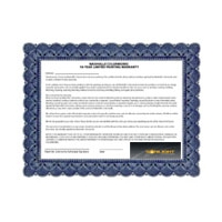 Extended warranty Certificate for Sonlight Electronic Ballasts