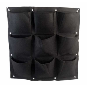 Hanging modular felt pot - 9 pockets