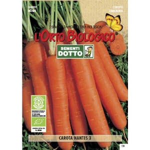 CARROTT NANTES 3 3,9gr  - Bio Garden Seeds by Sementi Dotto