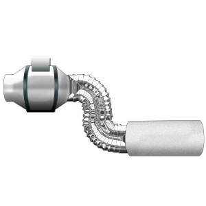 Air Extraction Kit - Fan + Carbon Filter - Ø 12,5CM - 280 m3/h