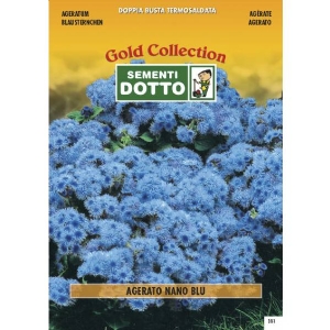 Ageratum Dwarf Blue (Ageratum houstonianum)  - Gold Seeds by Sementi Dotto 0.6gr
