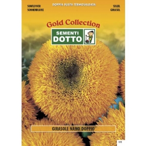 Double Dwarf Sunflower - Gold Seeds by Sementi Dotto