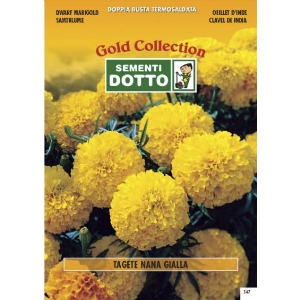 Dwarf Yellow Marigold - Gold Seeds by Sementi Dotto 1.8gr