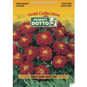 Dwarf Marigold (Tagetes patula) - Gold Seeds by Sementi Dotto 1.8gr