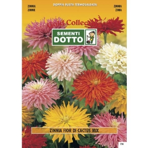 Zinnia Cactus Flower (Zinnia Elegans) mix - 2.4gr