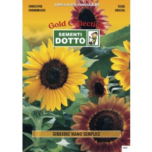 Dwarf Sunflower (Helianthus annuus) - Gold Seeds by Sementi Dotto 2.8gr