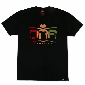 DNA - T-Shirt Rasta Black/Multicolor