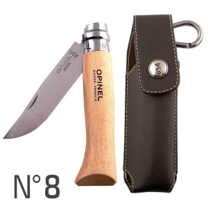 Opinel Pack N ° 08 Inox + Case