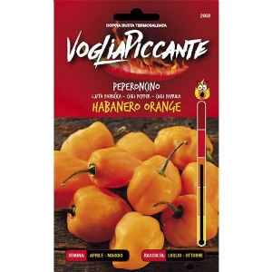 VogliaPiccante Pepper Seeds - Habanero Orange