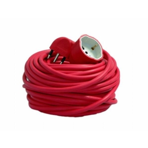 Garden Extension cable 20mt - Plug 16A - with polyvalent socket (Schuko + 10/16°) - Cable section 3G1,5