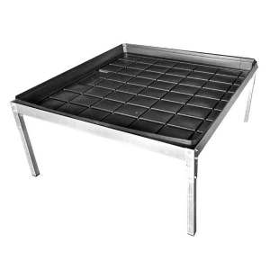 Draining tray with support table 102x106cm