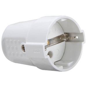 Schuko socket 230V/16A - White