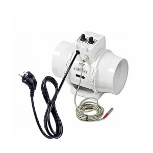 VENTS BI-TURBO Air Fan 16cm with cable 520m3/h + Thermostat