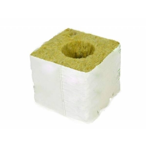 Rockwool cube 10x10x6,5 cm hole 22/30 - 1pc