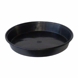 Black Round Saucer 40cm