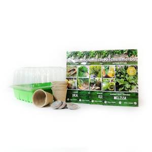 Aromatic herbs kit - Seeds, Jiffy, Pots and greenhouse