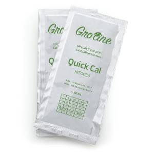 GroLine - 1 point pH / EC quick calibration solution for 25 sachets of 20 ml
