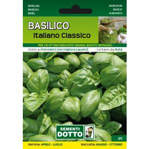 Vegetable Seeds - Classic Italian Basil - Sem. Dotto