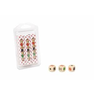 Boxes 3x5 Ivory Poker Dice 18 mm - Dal Negro
