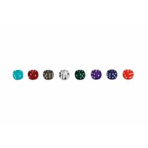 Colored dice 15 mm 50 pcs - Dal Negro