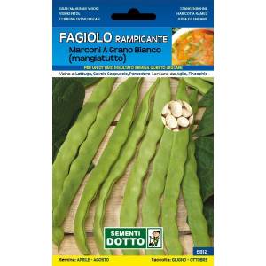 Vegetable seeds - Marconi green bean with climbing white grain