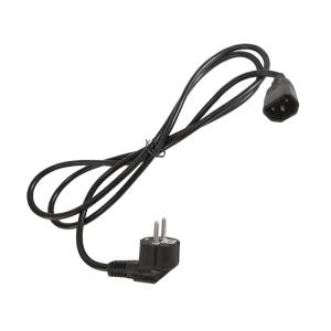 Schuko power cable 200cm with female IEC socket