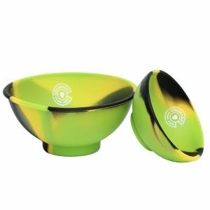 Multi-colored silicone bowls - 2 pieces