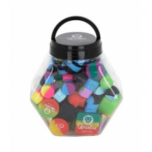 Qnubu - Display L Silicone Mix Container 58 pieces - Complete range