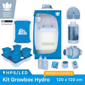 Hydro Kit Growbox 120x120cm HPS/LED