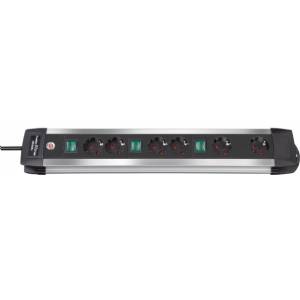 Premium-Alu-Line Technik multiple socket 6 sockets 3m
