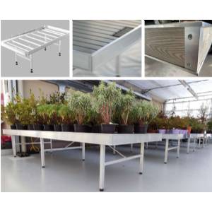 Aluminum bench for Greenhouses