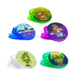 Best Buds 3 parts Plastic Grinder - 50mm (assorted designs)
