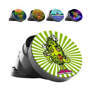 Best Buds 4 Parts Metal Grinder Various designs - 50mm