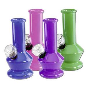 Mini Glass Bong - Assorted colors