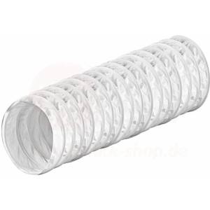 Flexible air duct in white PVC - ultra resistant