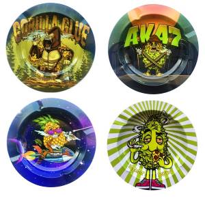 Best Buds - Round Metal Ashtray