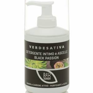 Black Passion Intimate and Armpit Cleanser with Charcoal 250ml - Verdesativa