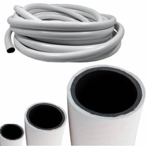 Reinforced hose - white PVC - 25mt