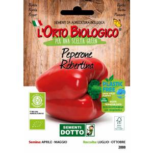 Organic vegetable Garden - Orto Biologico - Robertina Pepper Seeds - Sem. Dotto