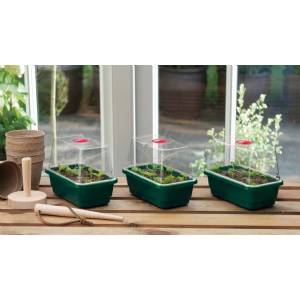 Garland - Mini Greenhouses Set 3 pcs 10x17x12,5h cm