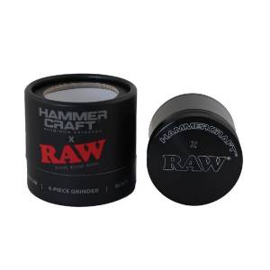 RAW Hammer Craft Grinder Aluminium Black Medium 4 Parts - 55mm