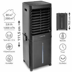 Trotec - Aircooler, cooler, humidifier, PAE 80 fan