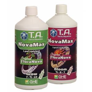 Starter Kit TriPack NovaMax Grow e Bloom (ex FloraNova) + FinalPart (ex Ripen) 3x500ml - Terra Aquatica by GHE
