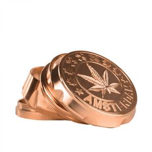 Metal Grinder Amsterdam XXX Golden Rose 4 Parts - 55mm