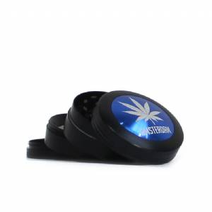 Metal Grinder Amsterdam Leaf Multicolor 52mm - 4 Parts