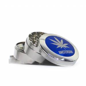 Metal Grinder Amsterdam Multicolor Leaf 63mm - 4 Parts