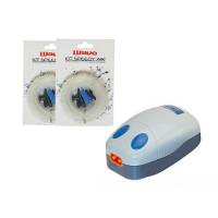 Air Pump 2 output + Air Line PVC Tube + 2 Air Stone 05cm