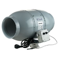 Sound-Insulated Fan Blauberg Iso-Mix - 15cm (550 m3/h) - with Thermostat
