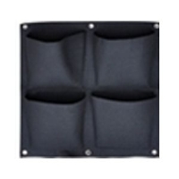 Hanging modular felt pot - 4 pockets